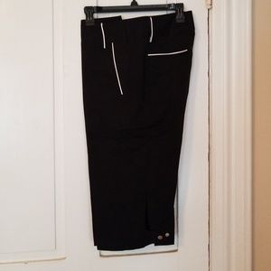 Adidas black golf capris/long shorts
